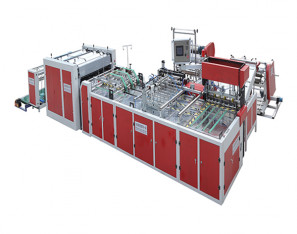 编织袋电动切套缝印收一体机