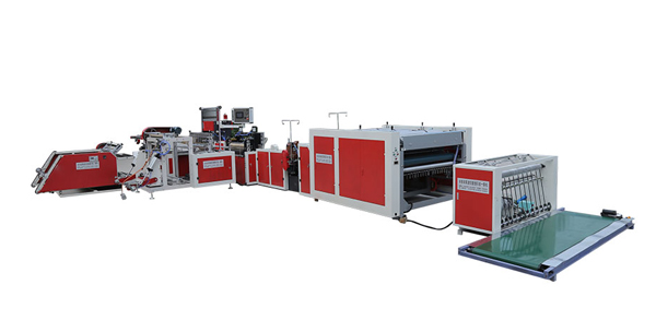 编织袋电动切套缝印收一体机